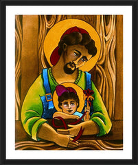 Wall Frame Black - St. Joseph and Son by M. McGrath