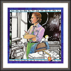 Wall Frame Espresso - St. John Baptist de La Salle by M. McGrath