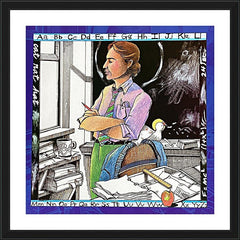 Wall Frame Black - St. John Baptist de La Salle by M. McGrath
