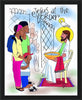 Wall Frame Black - Jesus at the Border by Br. Mickey McGrath, OSFS - Trinity Stores