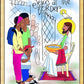 Wall Frame Gold - Jesus at the Border by Br. Mickey McGrath, OSFS - Trinity Stores