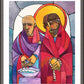 Wall Frame Espresso, Matted - Stations of the Cross - 1 Jesus is Condemned to Death by M. McGrath