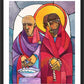 Wall Frame Black, Matted - Stations of the Cross - 1 Jesus is Condemned to Death by Br. Mickey McGrath, OSFS - Trinity Stores