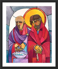 Wall Frame Black - Stations of the Cross - 1 Jesus is Condemned to Death by M. McGrath
