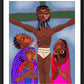 Wall Frame Black, Matted - Jesus Dies on the Cross by Br. Mickey McGrath, OSFS - Trinity Stores