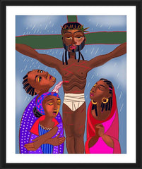 Wall Frame Black - Jesus Dies on the Cross by M. McGrath