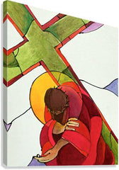 Canvas Print - Stations of the Cross - 9 Jesus Falls a Third Time by M. McGrath