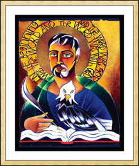 Wall Frame Gold - St. John the Evangelist by M. McGrath