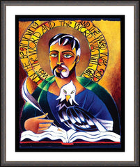 Wall Frame Espresso - St. John the Evangelist by M. McGrath