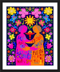 Wall Frame Black - Joy Filled Visitation by M. McGrath