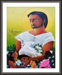 Wall Frame Espresso - Jesus and the Holy Innocents by M. McGrath