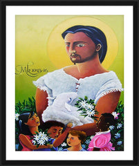 Wall Frame Black - Jesus and the Holy Innocents by M. McGrath