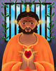 Jesus In Prison - Giclee Print