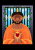 Jesus In Prison - Holy Card by Br. Mickey McGrath, OSFS - Trinity Stores 