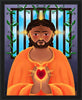 Wall Frame Black - Jesus In Prison by Br. Mickey McGrath, OSFS - Trinity Stores