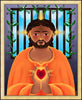 Wall Frame Gold - Jesus In Prison by Br. Mickey McGrath, OSFS - Trinity Stores