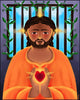 Jesus In Prison - Wood Plaque by Br. Mickey McGrath, OSFS - Trinity Stores