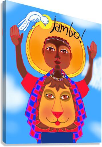 Canvas Print - Jambo Jesus by M. McGrath