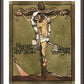 Wall Frame Espresso, Matted - Jesus, King of the Jews by Br. Mickey McGrath, OSFS - Trinity Stores