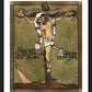 Wall Frame Black, Matted - Jesus, King of the Jews by Br. Mickey McGrath, OSFS - Trinity Stores