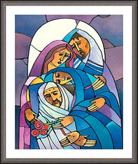 Wall Frame Espresso - Stations of the Cross - 14 Body of Jesus is Laid in the Tomb by M. McGrath