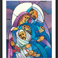 Wall Frame Black, Matted - Stations of the Cross - 14 Body of Jesus is Laid in the Tomb by Br. Mickey McGrath, OSFS - Trinity Stores