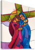 Canvas Print - Stations of the Cross - 4 Jesus Meets His Sorrowful Mother by Br. Mickey McGrath, OSFS - Trinity Stores
