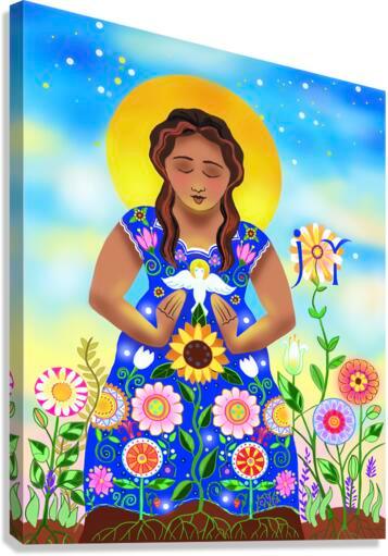 Canvas Print - Mary, Joyful Mystery by Br. Mickey McGrath, OSFS - Trinity Stores