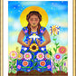 Wall Frame Gold, Matted - Mary, Joyful Mystery by M. McGrath