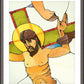 Wall Frame Espresso, Matted - Stations of the Cross - 11 Jesus is Nailed to the Cross by Br. Mickey McGrath, OSFS - Trinity Stores