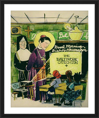 Wall Frame Black - St. John Neumann by M. McGrath
