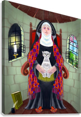Canvas Print - St. Julian of Norwich by M. McGrath