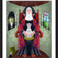 Wall Frame Black, Matted - St. Julian of Norwich by M. McGrath