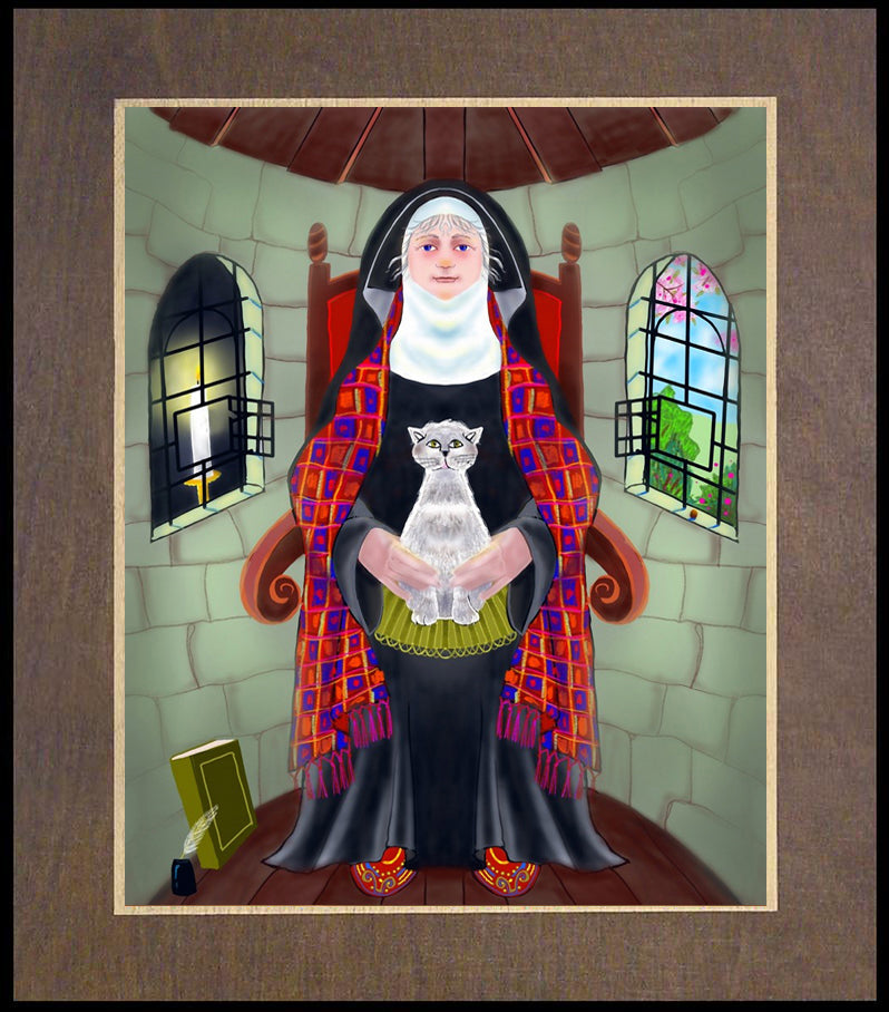 St. Julian of Norwich - Wood Plaque Premium