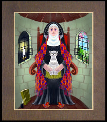 Wood Plaque Premium - St. Julian of Norwich by M. McGrath