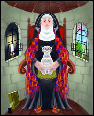 Wood Plaque - St. Julian of Norwich by M. McGrath