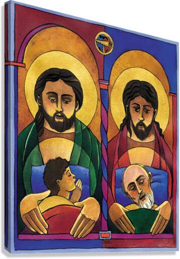Canvas Print - St. Joseph and Jesus by M. McGrath