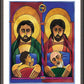 Wall Frame Espresso, Matted - St. Joseph and Jesus by Br. Mickey McGrath, OSFS - Trinity Stores