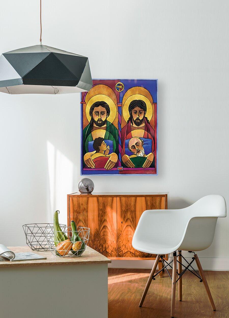 Metal Print - St. Joseph and Jesus by M. McGrath