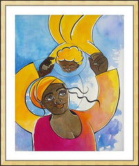 Wall Frame Gold - Mary, Source of our Joy by M. McGrath