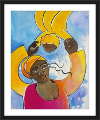 Wall Frame Black - Mary, Source of our Joy by M. McGrath