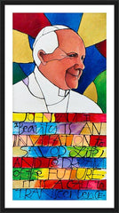 Wall Frame Black - St. John Paul II by M. McGrath