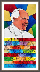Wall Frame Espresso - St. John Paul II by M. McGrath