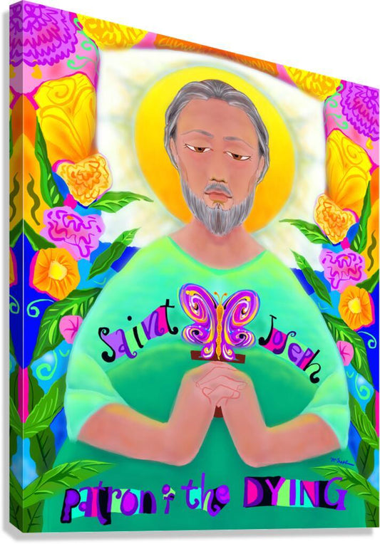 Canvas Print - St. Joseph Patron of the Dying by M. McGrath