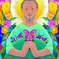Wall Frame Black - St. Joseph Patron of Immigrants by Br. Mickey McGrath, OSFS - Trinity Stores