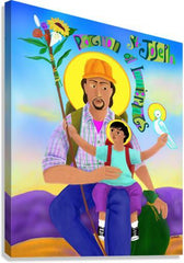 Canvas Print - St. Joseph Patron of Immigrants by M. McGrath
