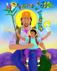 Acrylic Print - St. Joseph Patron of Immigrants by M. McGrath