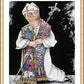 Wall Frame Gold, Matted - St. John Paul II Kneeling by M. McGrath