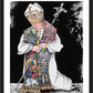 Wall Frame Black, Matted - St. John Paul II Kneeling by M. McGrath