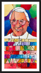 Wall Frame Black - Pope John Paul I by M. McGrath